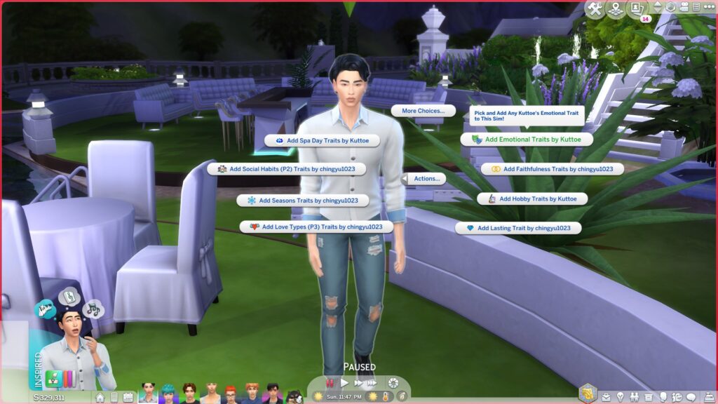 emotional traits sims 4